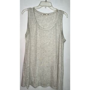 Blumin Apparel Oatmeal Casual Tank Top ~ 3X